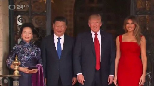 Prezident USA Donald Trump na návštěvě Číny