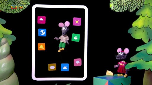 Tryskáček zkouší na Pipově tabletu zapnout antigravitační sýrové pole.