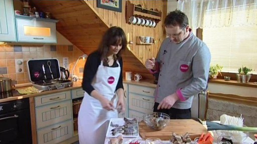 Krevety na rýžových nudlích