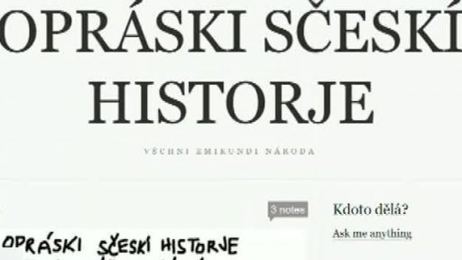 Opráski sčeskí historje