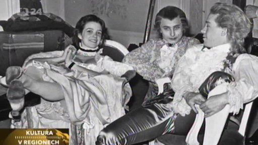 Miloš Forman při natáčení filmu Amadeus