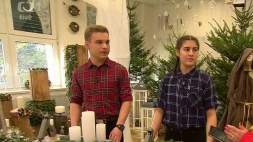 Vánoční floristika se studenty SZeŠ Rajhrad - 1. část