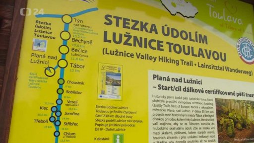 Evropský certifikát pro stezku údolím Lužnice