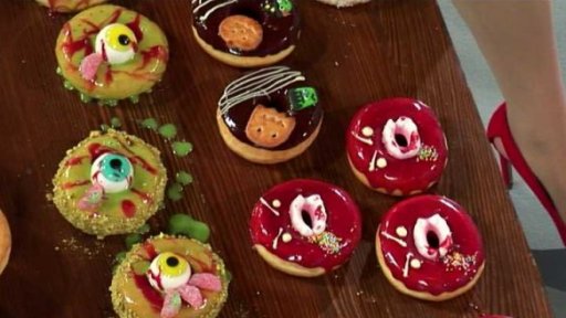 Halloweenské donuty - 2. část