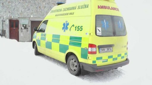 Zraněná dětská lyžařka