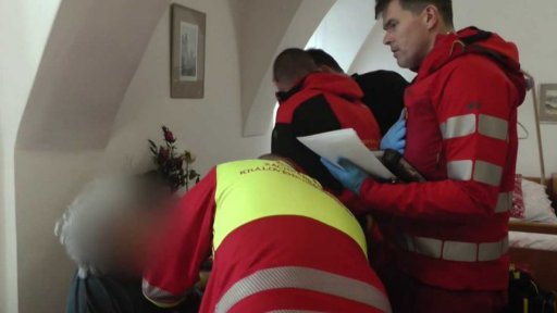 Kolaps seniorky v pečovatelském domě