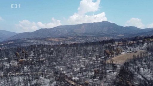 Česká pomoc hořícímu Řecku