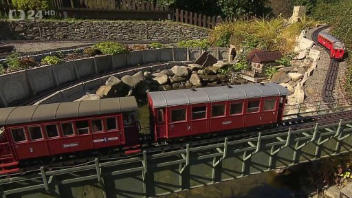 Zahradní model železnice v Dolní Lomné