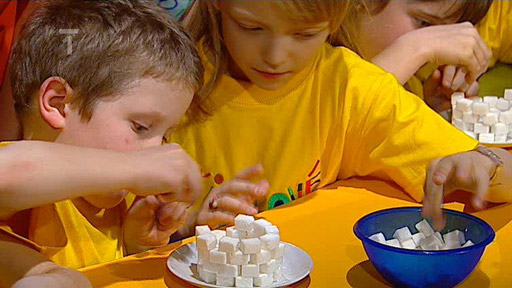 Iglú z kostek cukru