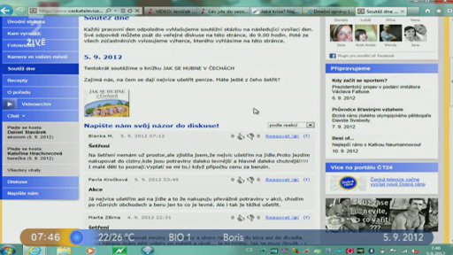 Novinky na internetu + Reakce na webu