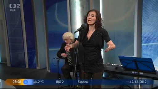 Živý zpěv: R. Fišarová