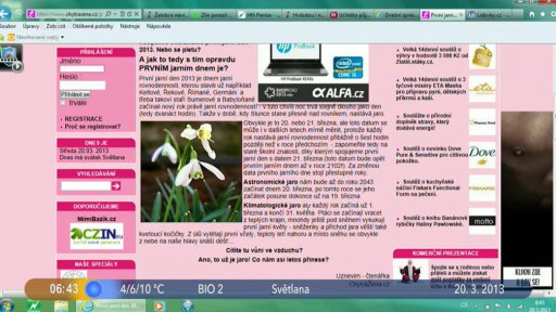 Novinky na internetu
