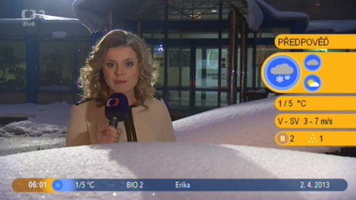 Přehled + Počasí s Vendulkou