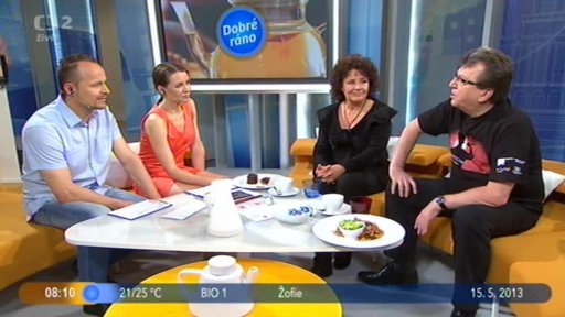 Hosté J. Zelenková a M. Prostějovský