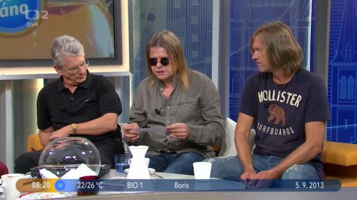 Hosté O. Košta, B. Josef a V. Křivanec + Vyhodnocení soutěže a otázky dne