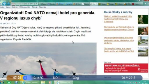 Novinky na internetu + Otázka dne