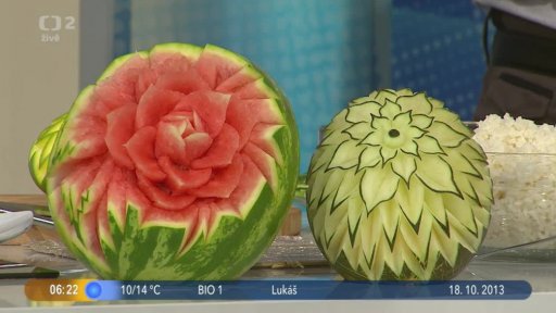 Host J. Hajný, food artist