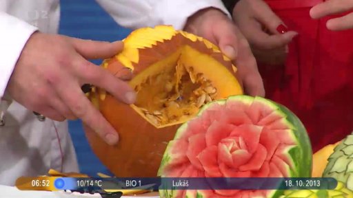 Host J. Hajný, food artist