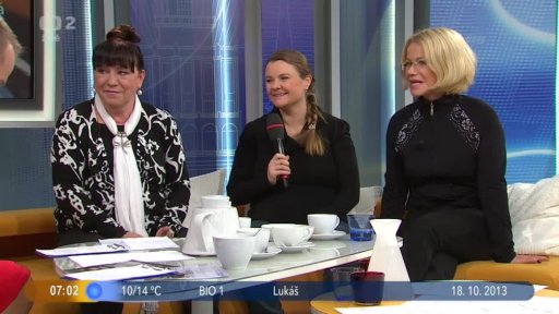 Hosté J. Asterová, D. Bláhová a M. Sajlerová