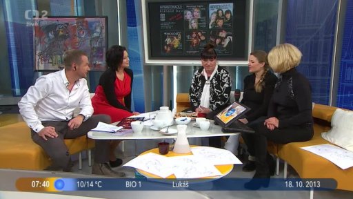 Hosté J. Asterová, D. Bláhová a M. Sajlerová