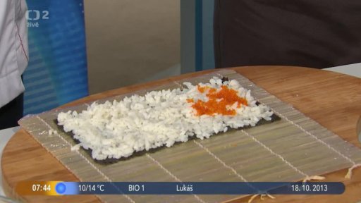 Host J. Hajný, food artist