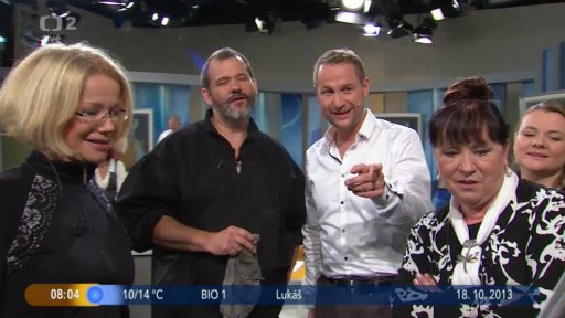 Hosté J. Asterová, D. Bláhová, M. Sajlerová a V. Šípoš