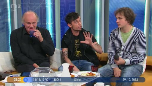 Hosté M. Kocáb, G. Proudfoot a A. Parma + Vyhodnocení otázky dne a soutěže