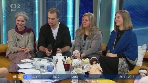 Hosté Z. Maléřová, B. Srncová, T. Fischerová a V. Bohdan + Vyhodnocení otázky dne a soutěže