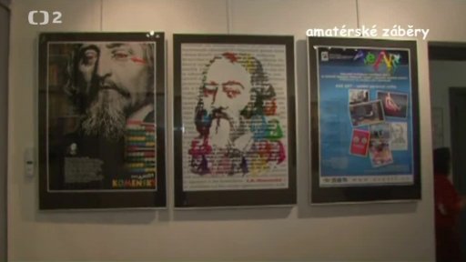 Mladé plakáty s J. A. Komenským v holandském Naardenu