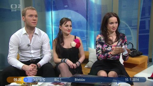Hosté Kristina, M. Gatěková a J. Mazůch + Vyhodnocení otázky dne a soutěže