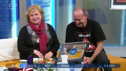 Hosté V. Čáslavská a P. Rotrekl