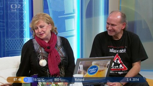 Hosté V. Čáslavská a P. Rotrekl