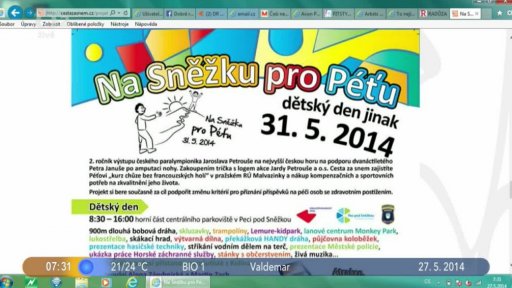 Beseda: Na Sněžku pro Péťu s J. Petroušem + Soutěž