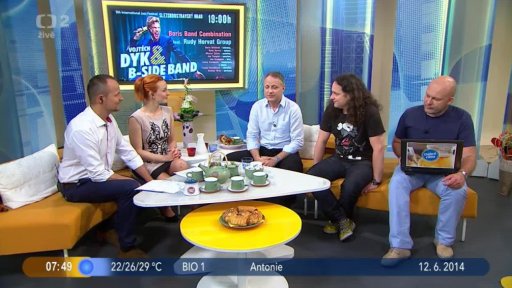 Hosté B. Urbánek a M. Žáček