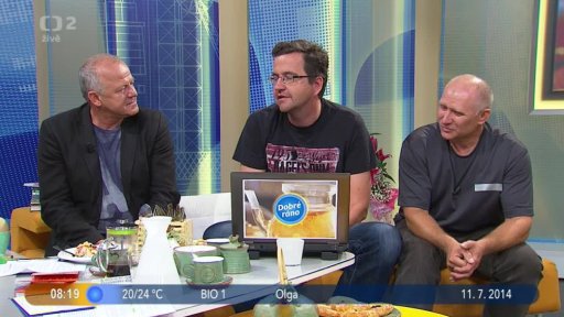 Hosté V. Lička, R. Laudin a M. Tychler