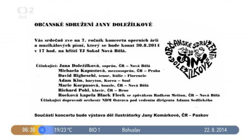 Pozvánka na Novou Bělou pod otevřeným nebem