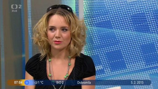 Host Lucie Vondráčková