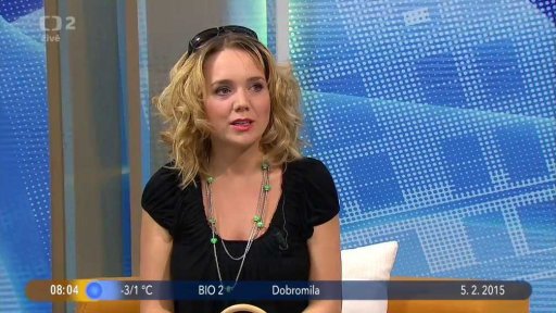 Host Lucie Vondráčková