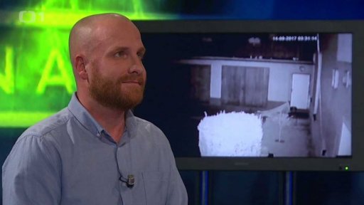 Zloděj v obci Žleby - videozáznam