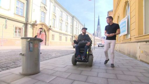 S vozíčkářem po Olomouci