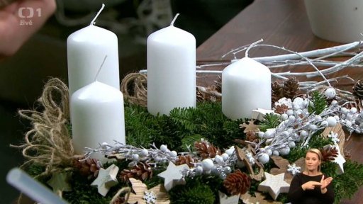 adventní květinová výzdoba, Miky Drobný - 1. část