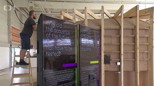 Model koncertního sálu v Galerii Plato