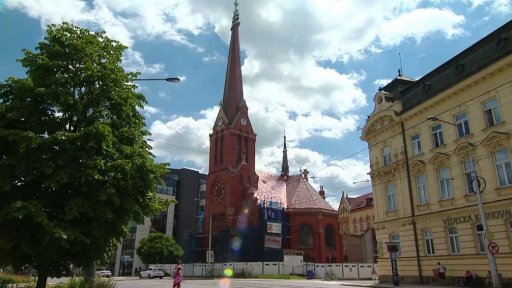 Oprava Červeného kostela v Olomouci