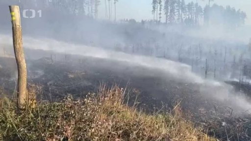 Hasiči z MS kraje zasahují v Českém Švýcarsku