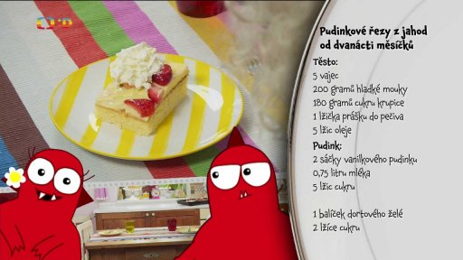recept - Pudingové řezy z jahod od 12 měsíčků