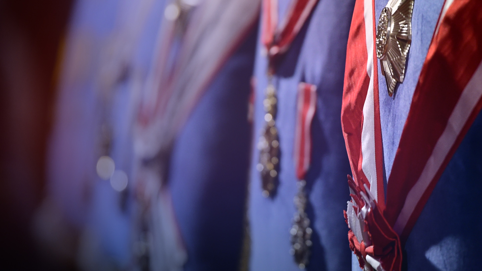 Předávání státních vyznamenání prezidentem republiky