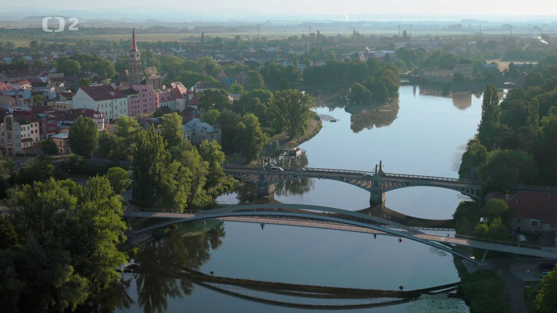 České řeky z výšky